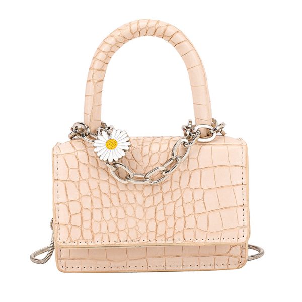 Mini small bag foreign women's bag 2020 popular new stone pattern chain crossbody bag small square bag