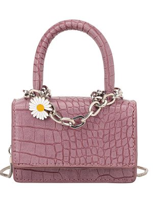 Mini small bag foreign women's bag 2020 popular new stone pattern chain crossbody bag small square bag (purple)